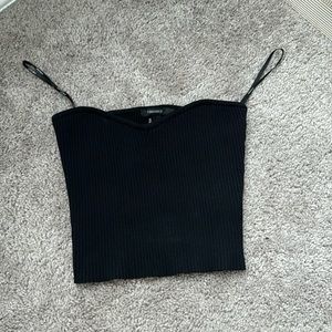 Black midi Bando top